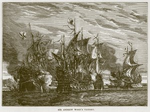 Sir Andrew Woods Victory, ilustracja z filmu The Sea autorstwa F. Whympera autorstwa English School