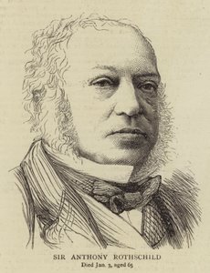 Sir Anthony Rothschild (Grawerowanie) autorstwa English School