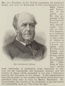 Sir Archibald Geikie (grafika) autorstwa English School