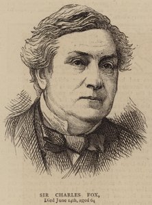Sir Charles Fox (rycina) autorstwa English School