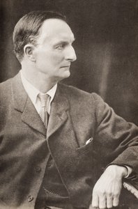 Sir Edward Grey, wicehrabia Grey z Falloden, ilustracja z „Króla Edwarda i jego czasy” Andre Maurois, opublikowana w 1933 r. (druk) autorstwa English School