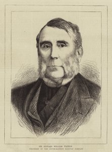 Sir Edward William Watkin (grafika) autorstwa English School