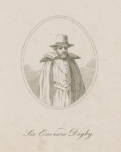 Sir Everard Digby, członek Gunpowder Plot autorstwa English School