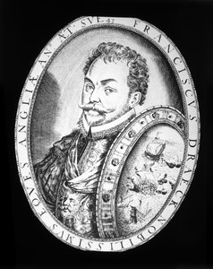 Sir Francis Drake (Grawerowanie) autorstwa English School