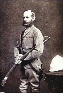 Sir Frederick S. Roberts, dowódca w drugiej wojnie afgańskiej autorstwa English School