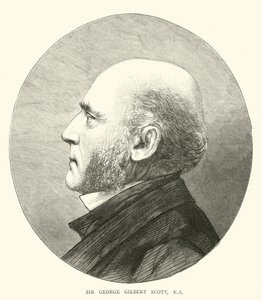 Sir George Gilbert Scott, RA (grawerowanie) autorstwa English School