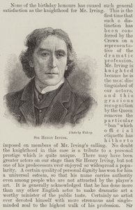 Sir Henry Irving (Grawerowanie) autorstwa English School