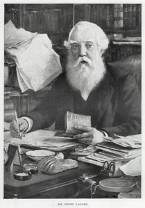 Sir Henry Layard (litografia) autorstwa English School
