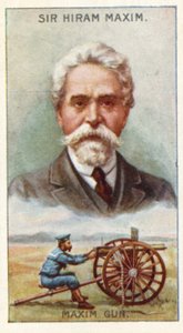 Sir Hiram Maxim, Maxim Gun autorstwa English School