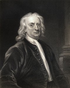 Sir Isaac Newton (1642-1727) z Galerii Portretów, wydanej w 1833 r. autorstwa English School