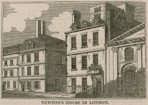 Sir Isaac Newtons House, St Martins Street, Leicester Square Londyn autorstwa English School