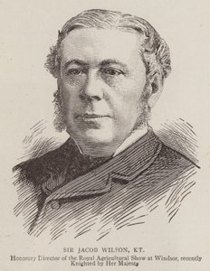 Sir Jacob Wilson, KT (grawerunek) autorstwa English School