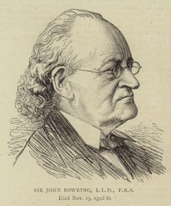 Sir John Bowring, LLD, FRS (grawerowanie) autorstwa English School