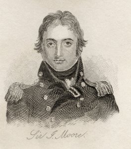 د سر جان مور، د کرب د تاریخي قاموس څخه، په 1825 کې خپور شو autorstwa English School