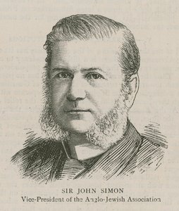 Sir John Simon, wiceprzewodniczący Stowarzyszenia Anglo-Żydów autorstwa English School