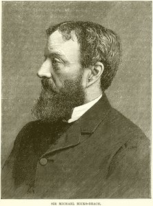 Sir Michael Hicks-Beach autorstwa English School