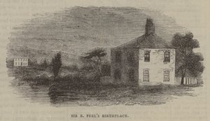 Miejsce urodzenia Sir R. Peela autorstwa English School