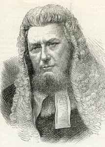 Sir Richard Paul Amphlett (1809-83) z The Illustrated London News 7 lutego 1874 autorstwa English School
