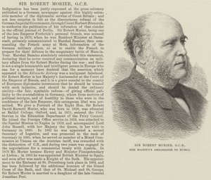 Sir Robert Morier, GCB, Ambasador Jej Królewskiej Mości w Rosji (grafika) autorstwa English School