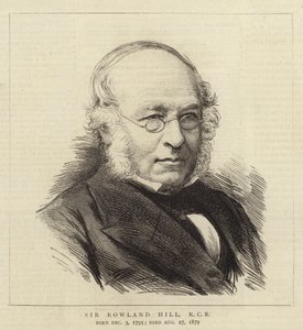 Sir Rowland Hill, KCB (grawerowanie) autorstwa English School