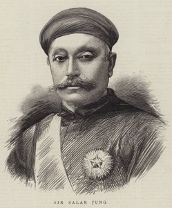 Sir Salar Jung (grafika) autorstwa English School