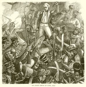 Sir Sidney Smith w Akce, 1799 autorstwa English School