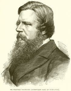 Sir Stafford Northcote (później hrabia Iddesleigh) autorstwa English School