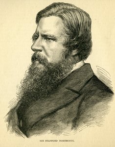 Sir Stafford Northcote, 1. hrabia Iddesleigh (1818-87) autorstwa English School
