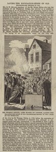 Sir Thomas Chitty, burmistrz Londynu, kładzie kamień inauguracyjny starego mostu Blackfriars w 1760 r. autorstwa English School