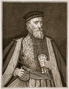 Sir Thomas Gresham, ilustracja z Cassells Illustrated History of England (zdjęcie w sepii) autorstwa English School