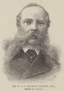Sir WAF Crichton Browne, MD, Visitor of Lunacy (Grawerowanie) autorstwa English School