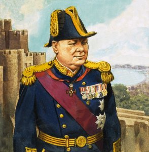 Sir Winston Churchill autorstwa English School