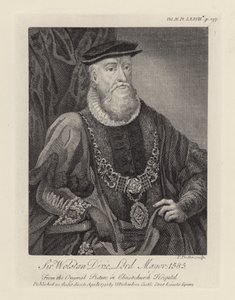 Sir Wolstan Dixie (grafika) autorstwa English School