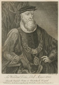 Sir Wolstan Dixie, burmistrz Londynu, 1586 autorstwa English School