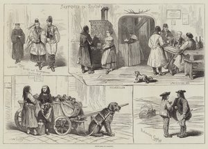 Szkice w Saksonii (grafika) autorstwa English School