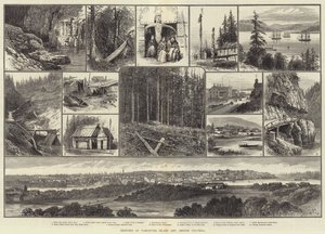 Szkice wyspy Vancouver i Kolumbii Brytyjskiej autorstwa English School
