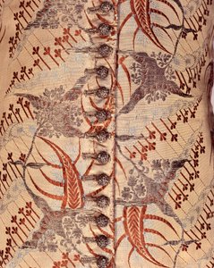 Kamizelka z rękawami, ok. 1705-15 (jedwab i brokat) autorstwa English School