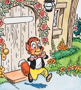 Elegancko ubrana wiewiórka autorstwa English School