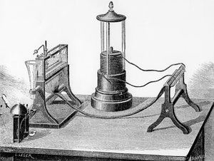 Soemmerings Perfected Telegraph, 1883 autorstwa English School
