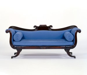 Sofa, ok.1830 (mahoń i jedwab) autorstwa English School
