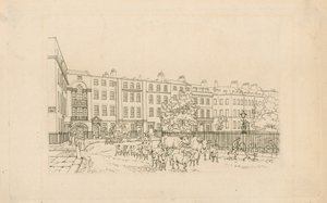 Soho Square, patrząc na zachód autorstwa English School