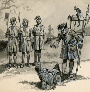 Żołnierze za panowania królowej Anny autorstwa English School