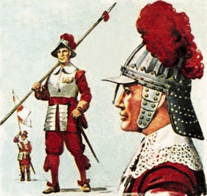 Żołnierze Honorowej Kompanii Artylerii autorstwa English School