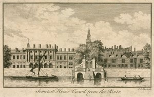 Somerset House, The Strand, Londyn, widziany od strony Tamizy autorstwa English School