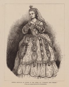 Sophie Arnould jako Tebe w operze "Pyramus i Tebe" (rycina) autorstwa English School