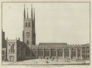 South Prospect kościoła St Sepulchre, Londyn