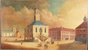 Rynek South Shields, ok. 1800 autorstwa English School