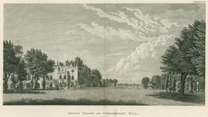 Południowy front Strawberry Hill, Twickenham, Londyn autorstwa English School