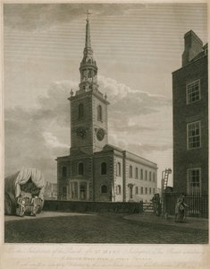 Południowy widok na kościół St Marys, Islington, Londyn autorstwa English School
