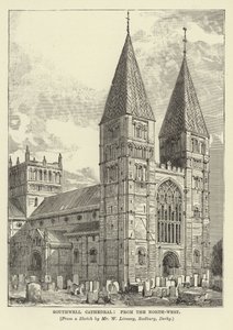Katedra w Southwell, z północnego zachodu autorstwa English School